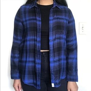American Eagle Boyfriend Fit Plaid Shirt